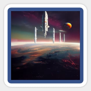 Interplanetary Spaceport Sticker